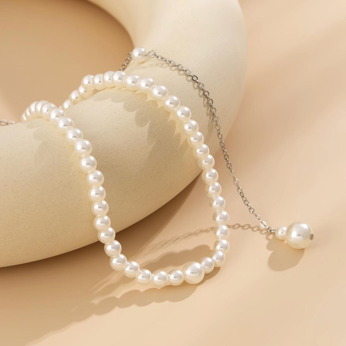 Body Jewelry For Backless Dress - สร้อยคอยาวประดับมุกเทียมสุดหรู พร้อมจี้พู่ห้อยสุดเซ็กซี่สำหรับชุดเปิดหลัง เครื่องประดับร่างกายสุดหรู