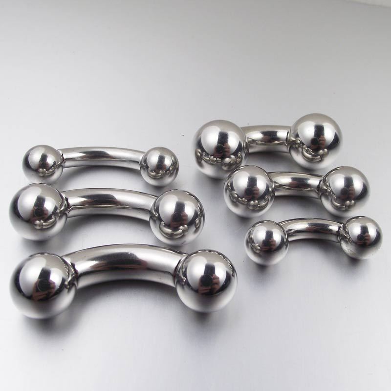 Nipple Bar Curved - 1ชิ้นแหวนบาร์เบลตรงขนาดใหญ่ทรงโค้งกล้วยสแตนเลสอวัยวะเพศชาย tindik telinga เจาะหัวนมบาร์เจาะร่างกายเครื่องประดับ