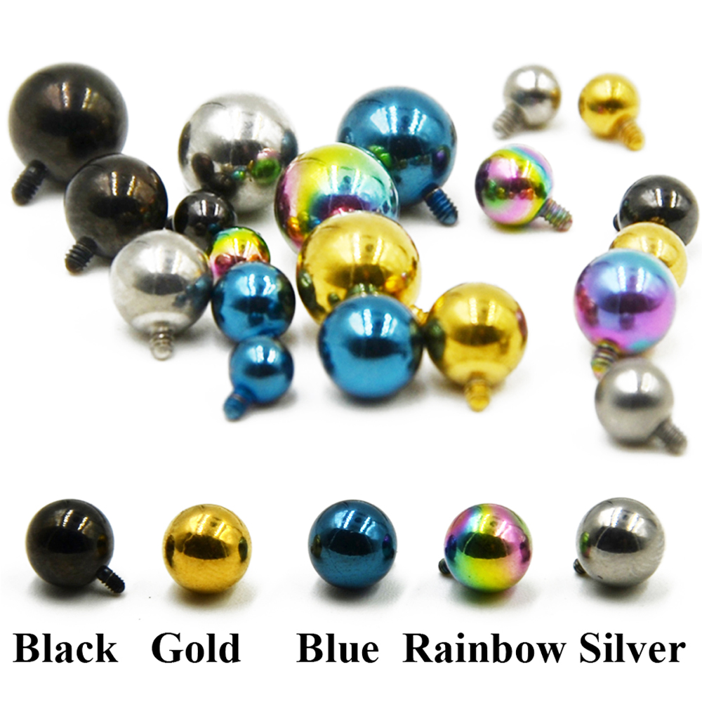 Body Jewelry Dermal - 1pcs เหล็กผ่าตัด Micro Dermal Piercing Ball