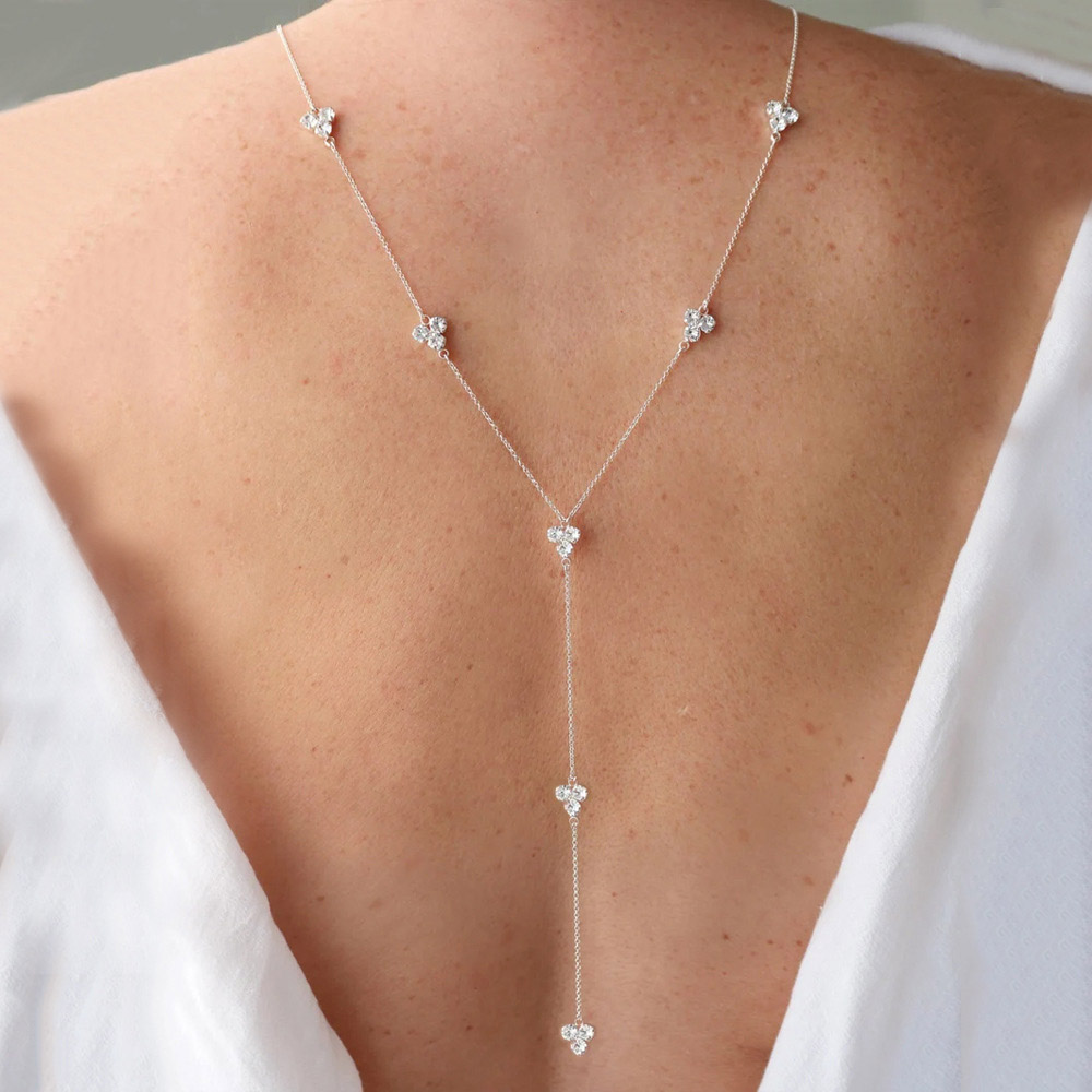 Body Jewelry For Backless Dress - Stonefans คริสตัล Back Drop Body Chain
