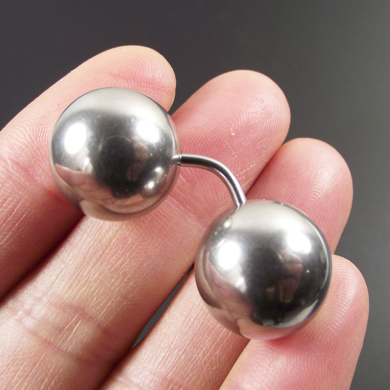SaYao บาร์สั้น Big Ball สแตนเล - Nipple Bar Curved บทวิจารณ์และราคา