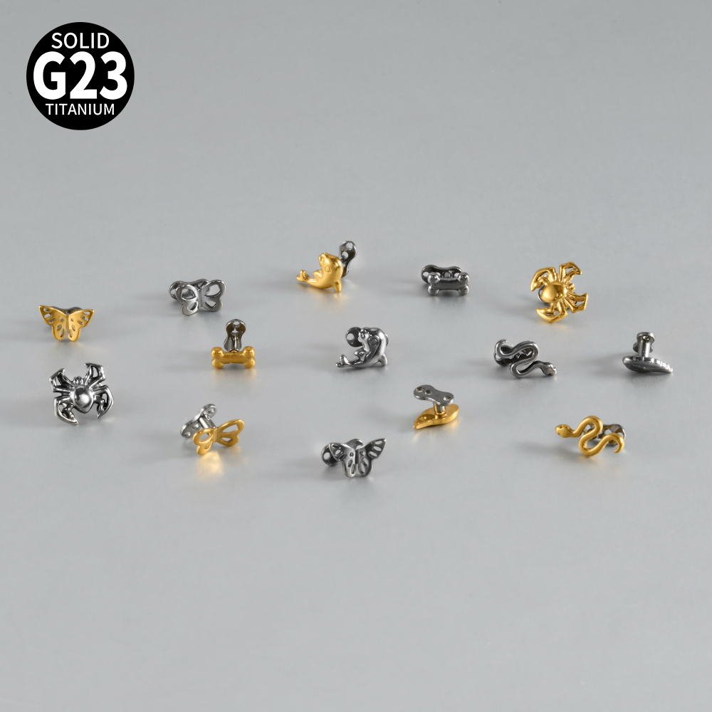 จิวเจาะผิวหนังรูปหัวใจแบบผีเสื - Body Jewelry Dermal บทวิจารณ์และราคา