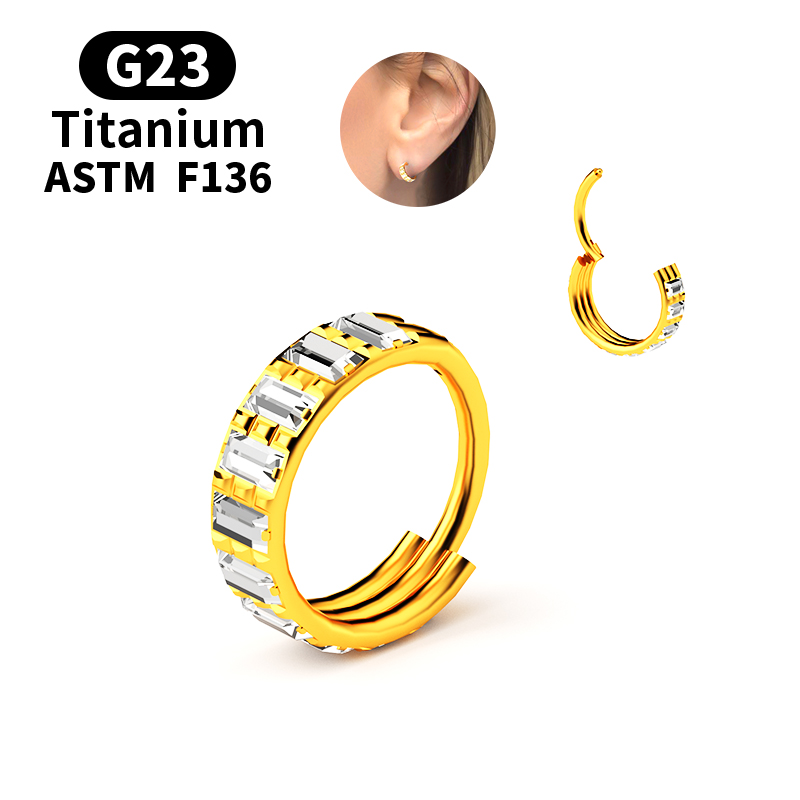 ต่างหูไทเทเนียม G23 ประดับเพชร - Body Jewelry Nipple Rings บทวิจารณ์และราคา