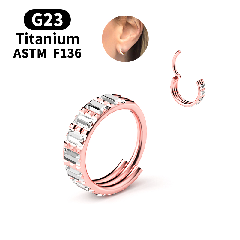 ต่างหูไทเทเนียม G23 ประดับเพชร - Body Jewelry Nipple Rings บทวิจารณ์และราคา