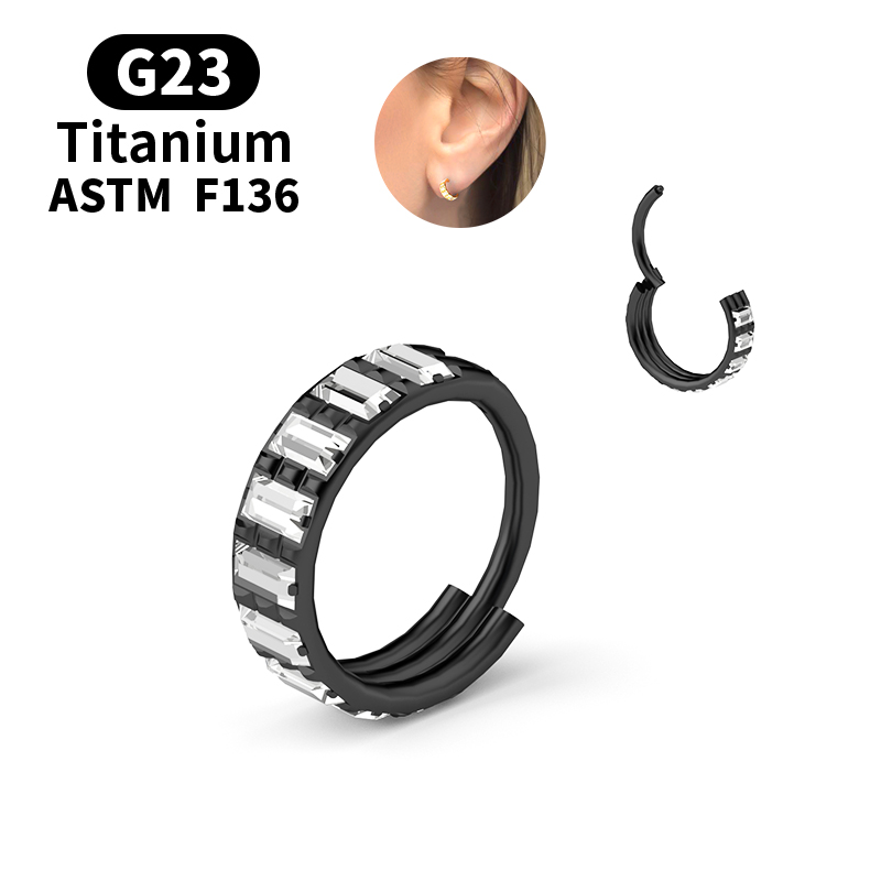 ต่างหูไทเทเนียม G23 ประดับเพชร - Body Jewelry Nipple Rings บทวิจารณ์และราคา