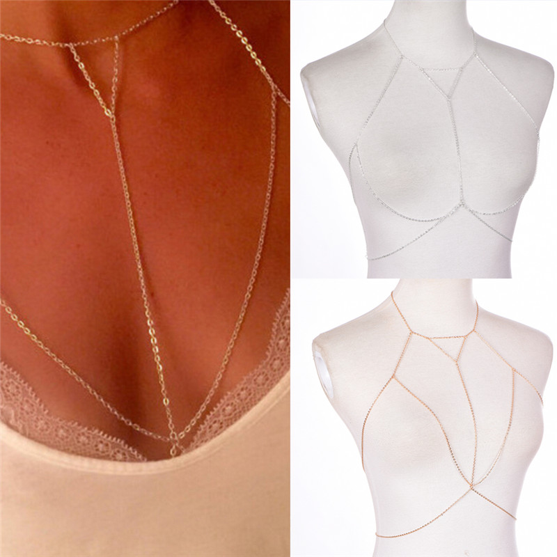 แฟชั่นสีเงินสีทองแบบโซ่ต่อกับช - Body Jewelry By The Chain Gang บทวิจารณ์และราคา