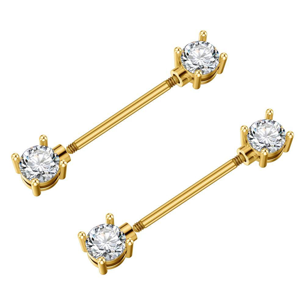 จิวเจาะหัวนมรูปหัวใจแบบเกลียว  - Body Jewelry Nipple Rings บทวิจารณ์และราคา