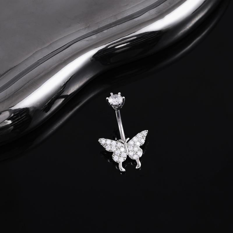 แหวนเจาะสะดือรูปผีเสื้อประดับเ - Body Jewelry Universe บทวิจารณ์และราคา