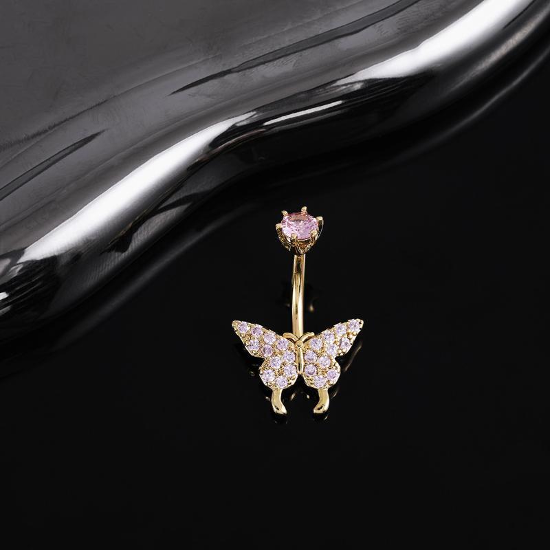 แหวนเจาะสะดือรูปผีเสื้อประดับเ - Body Jewelry Universe บทวิจารณ์และราคา