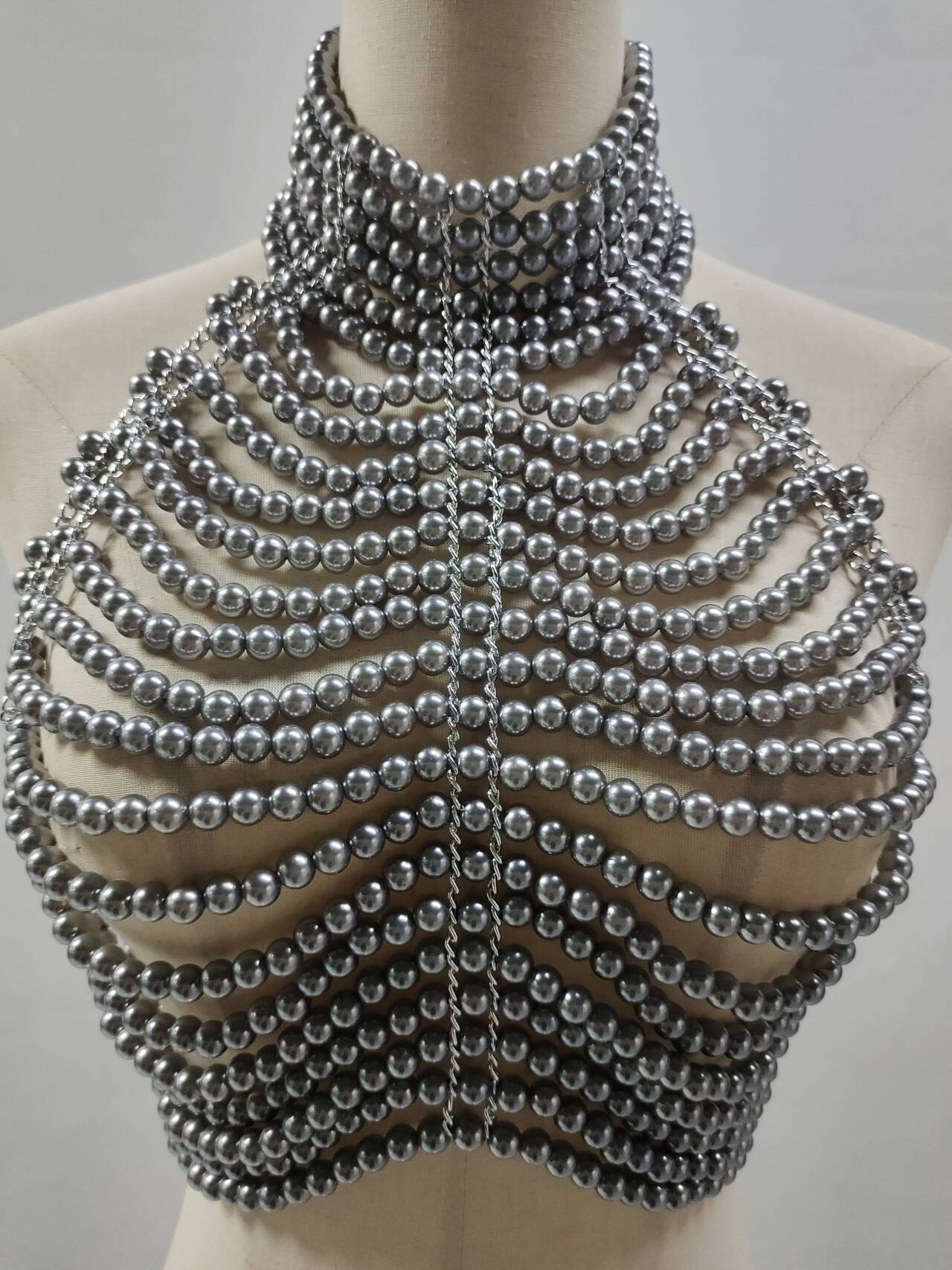 เสื้อกล้ามสตรีคอปกแขนกุดเปลือย - Body Jewelry For Backless Dress บทวิจารณ์และราคา
