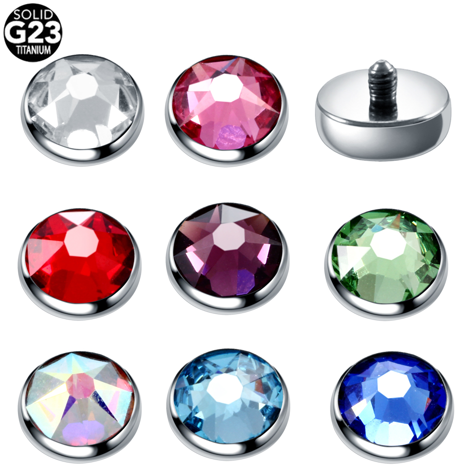 1PC G23 ไทเทเนียม Dermal Ancho - Body Jewelry Dermal บทวิจารณ์และราคา