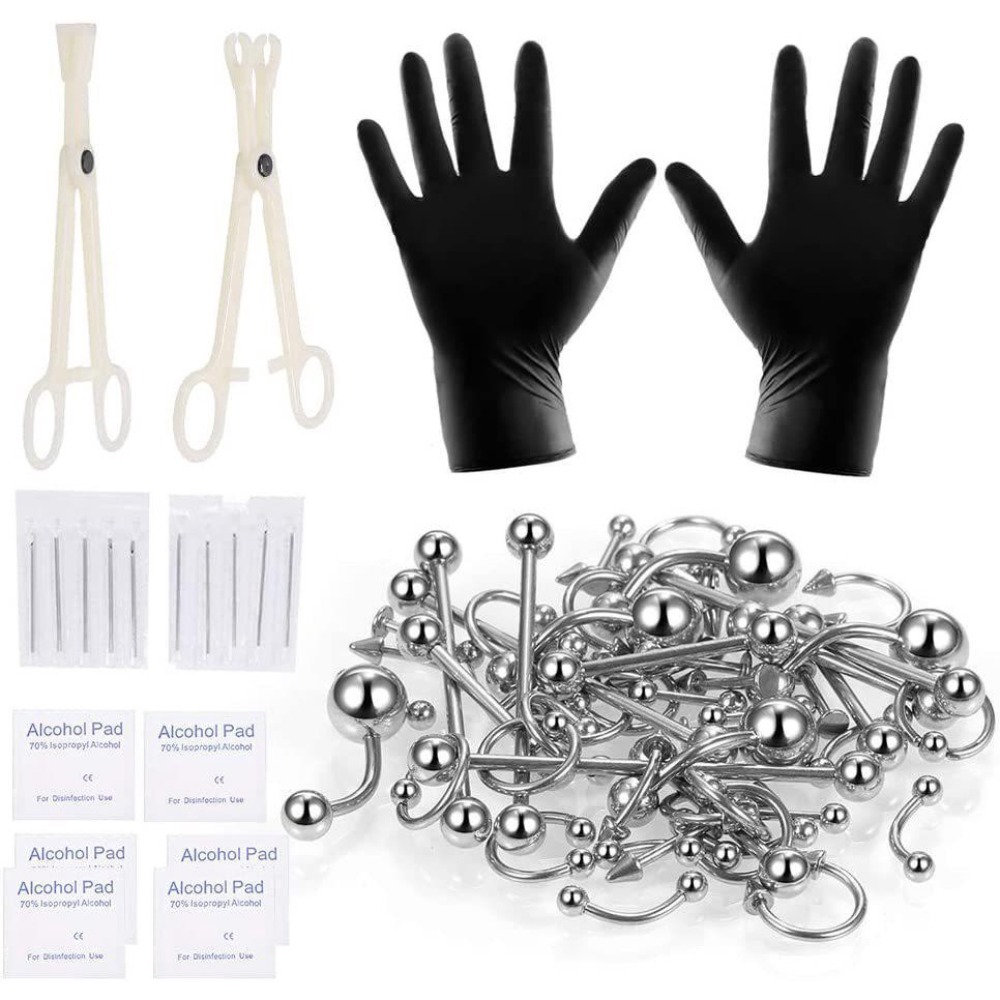 ชุดอุปกรณ์เจาะร่างกาย 150/140/ - Body Jewelry Nipple Rings บทวิจารณ์และราคา