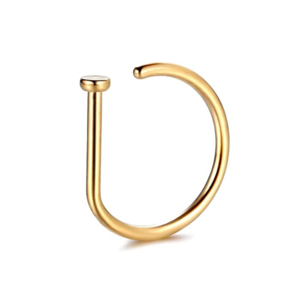 1PC ชายหญิงแหวนจมูกปลอม D รูปร - Body Jewelry Nose Ring บทวิจารณ์และราคา