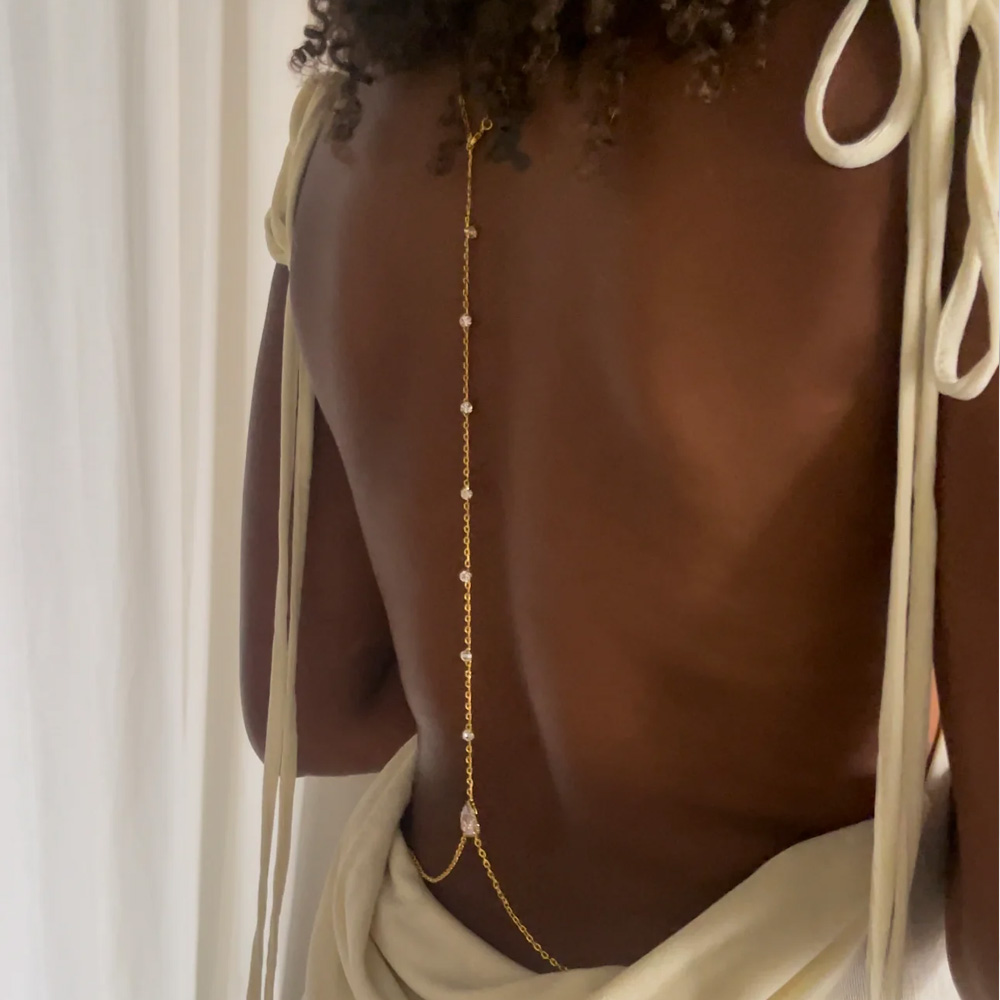 Stonefans หรูหราสร้อยคอแบบห่วง - Body Jewelry For Backless Dress บทวิจารณ์และราคา