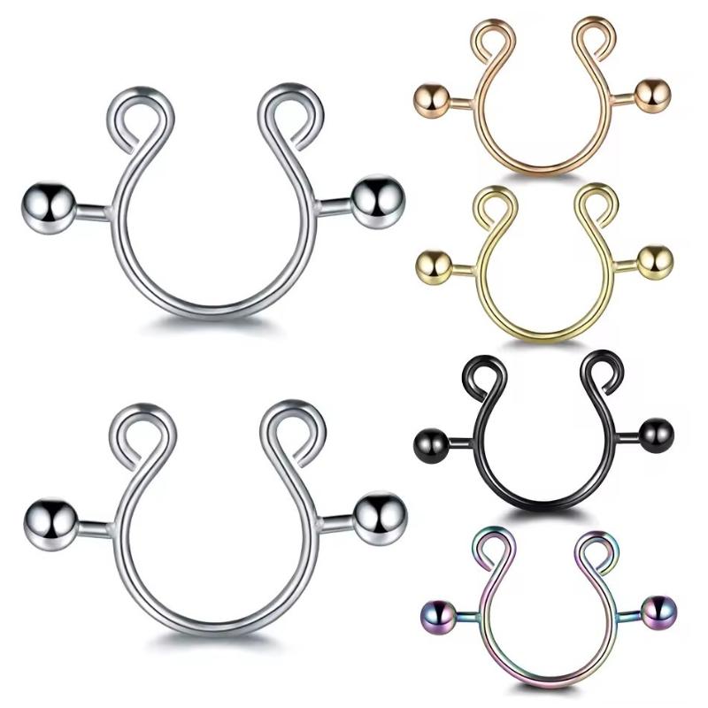 แหวนหนีบหัวนมสแตนเลส 2 ชิ้น ขา - Body Jewelry Nipple Rings บทวิจารณ์และราคา