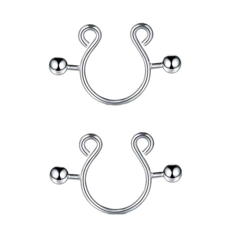 แหวนหนีบหัวนมสแตนเลส 2 ชิ้น ขา - Body Jewelry Nipple Rings บทวิจารณ์และราคา
