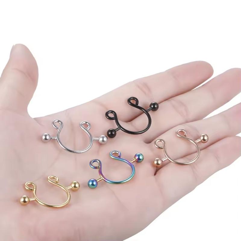แหวนหนีบหัวนมสแตนเลส 2 ชิ้น ขา - Body Jewelry Nipple Rings บทวิจารณ์และราคา