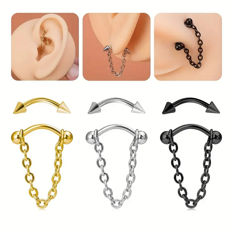 สแตนเลสโค้ง Barbell แหวนคิ้ว 2 - Eyebrow Curved Barbell บทวิจารณ์และราคา