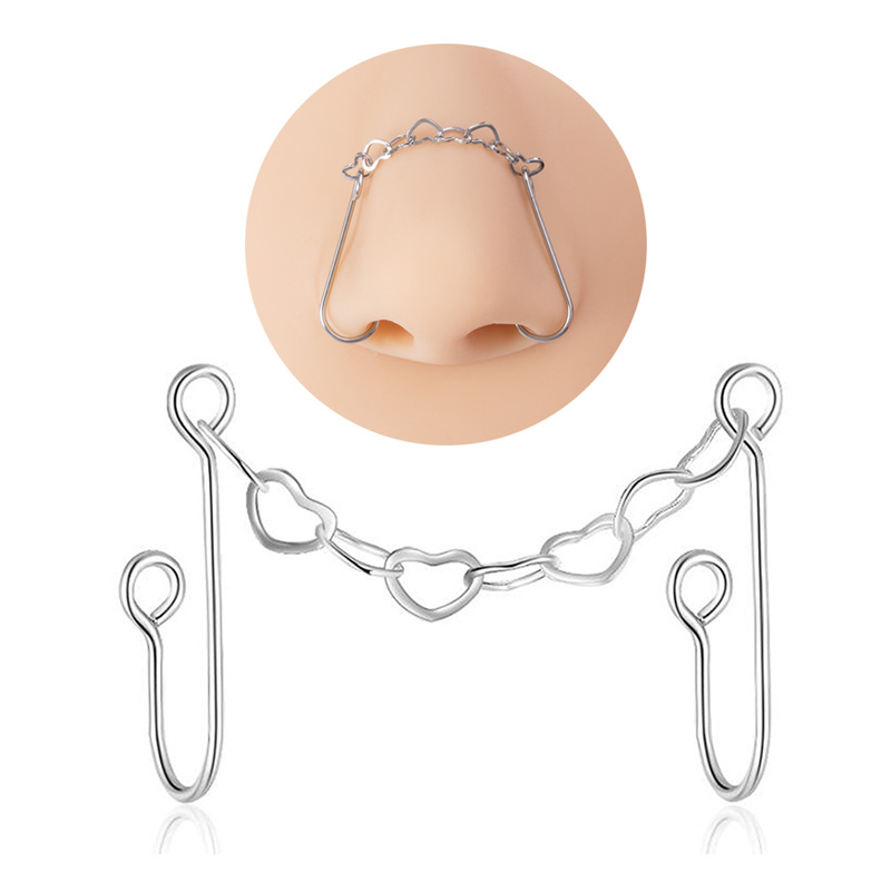 1Pc เจาะปลอมจมูกแหวนสแตนเลสสตี - Body Jewelry Nose Ring บทวิจารณ์และราคา