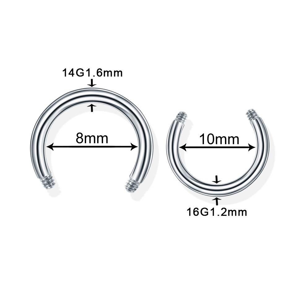 100 ชิ้น/ล็อตเหล็กต่างหู Barbe - Body Jewelry Nipple Rings บทวิจารณ์และราคา