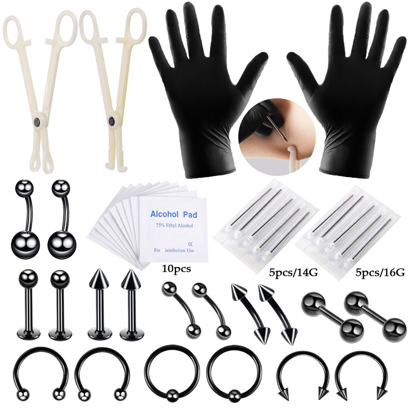 42ชิ้น/เซ็ตชุดเครื่องมือเจาะรู - Body Jewelry Nipple Rings บทวิจารณ์และราคา