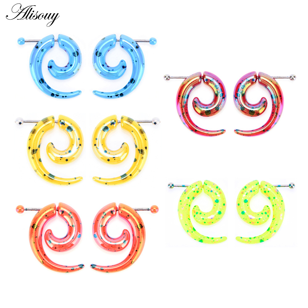 ต่างหูอะคริลิคแบบเกลียวปลอม 2  - Body Jewelry Hot บทวิจารณ์และราคา