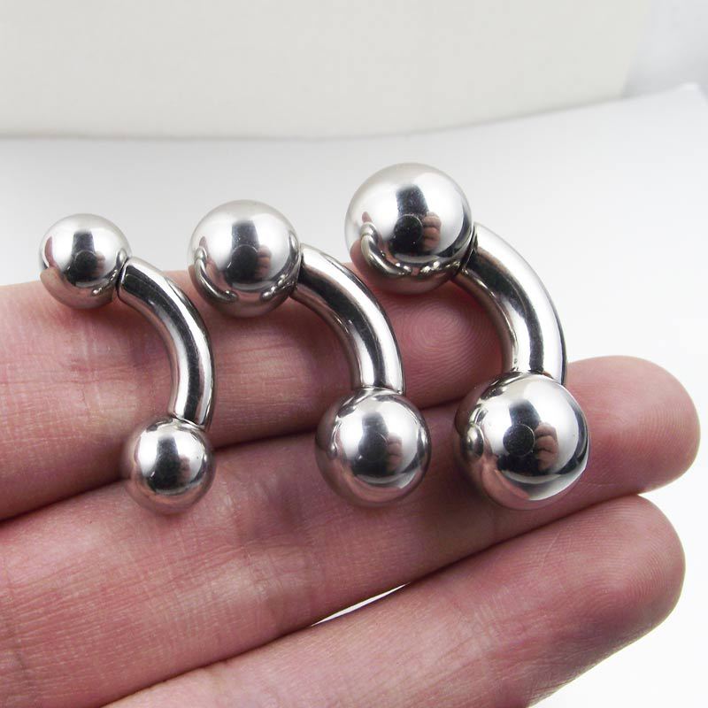 1ชิ้นแหวนบาร์เบลตรงขนาดใหญ่ทรง - Nipple Bar Curved บทวิจารณ์และราคา