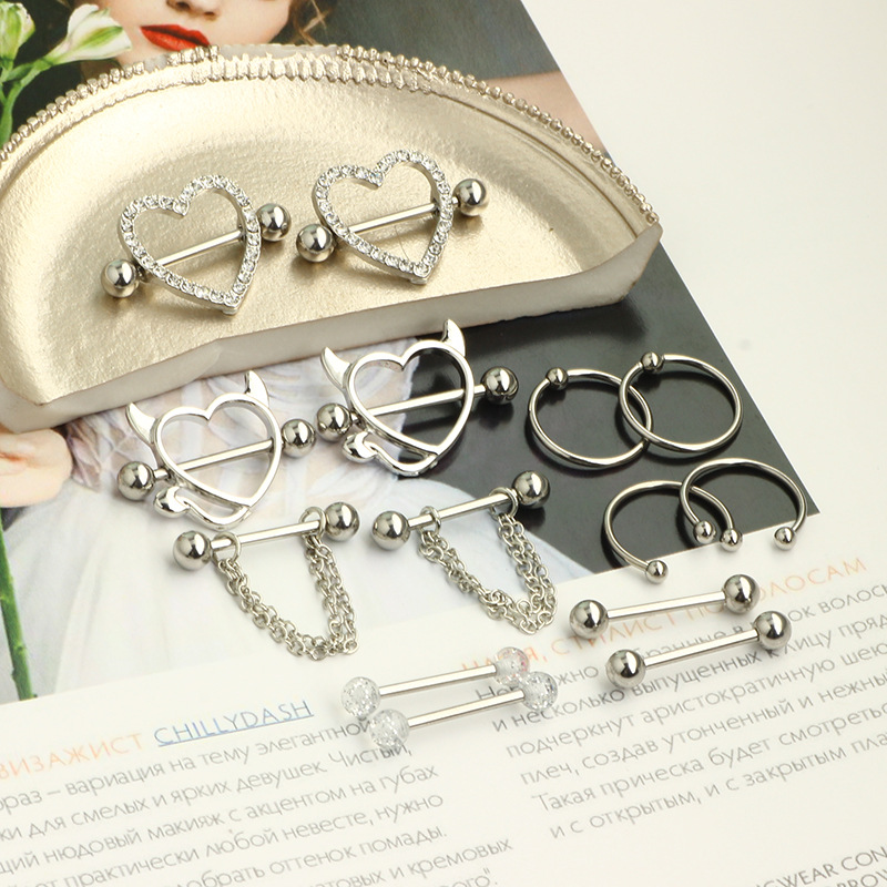 ชุดเครื่องประดับเจาะร่างกาย แห - Body Jewelry Nipple Rings บทวิจารณ์และราคา