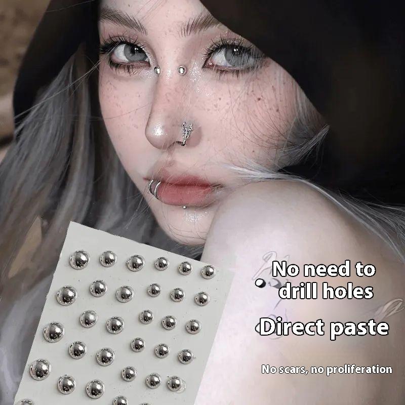 321pcs ไม่เจาะ Lip Studs สติกเ - Body Jewelry Nose Ring บทวิจารณ์และราคา