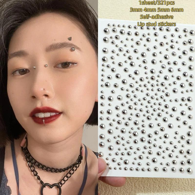 321pcs ไม่เจาะ Lip Studs สติกเ - Body Jewelry Nose Ring บทวิจารณ์และราคา