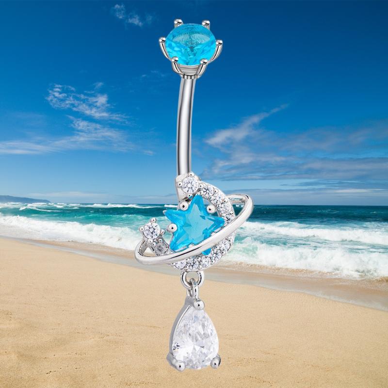 แหวนสะดือคริสตัลแบบใหม่ สแตนเล - Body Jewelry Universe บทวิจารณ์และราคา