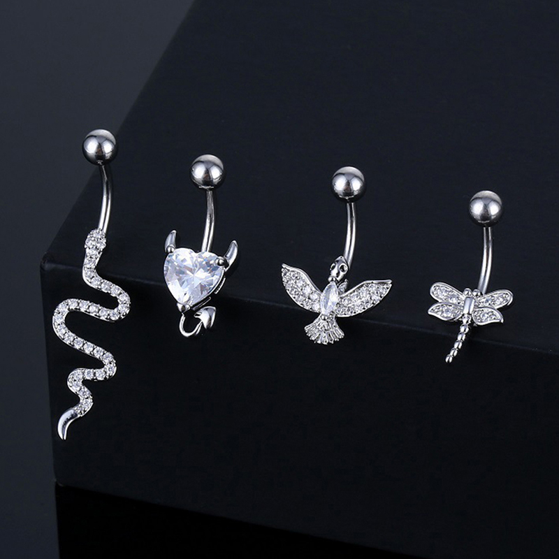 จิวสะดือเจาะสะดือทำจากสแตนเลสส - Body Jewelry Universe บทวิจารณ์และราคา