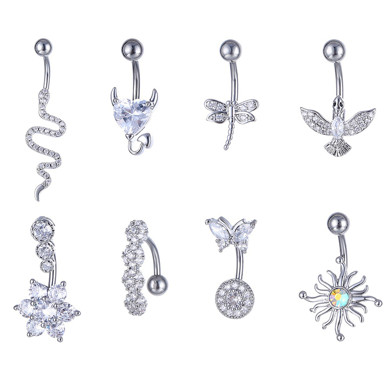 จิวสะดือเจาะสะดือทำจากสแตนเลสส - Body Jewelry Universe บทวิจารณ์และราคา