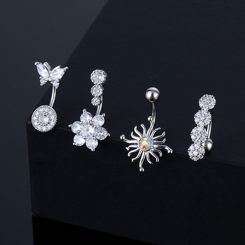 จิวสะดือเจาะสะดือทำจากสแตนเลสส - Body Jewelry Universe บทวิจารณ์และราคา