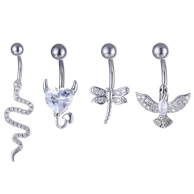 จิวสะดือเจาะสะดือทำจากสแตนเลสส - Body Jewelry Universe บทวิจารณ์และราคา