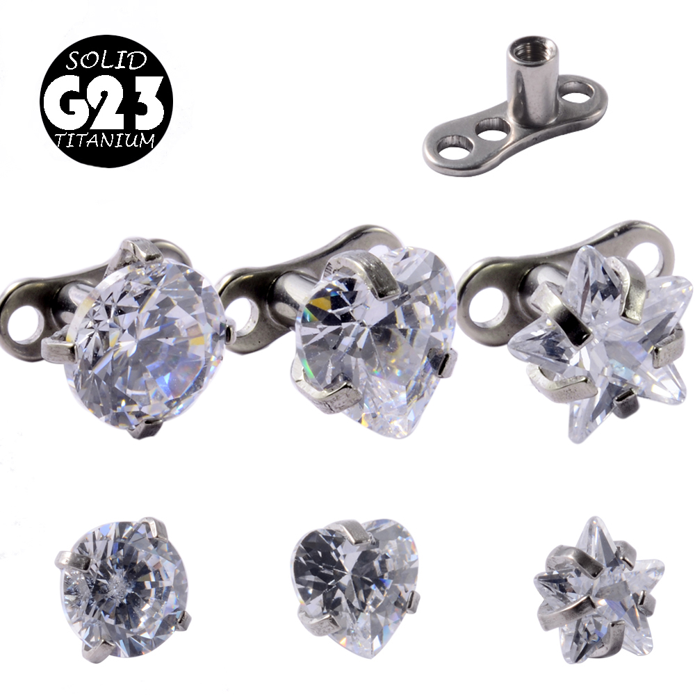 1ชิ้น G23 Titanium Dermal Anch - Body Jewelry Dermal บทวิจารณ์และราคา