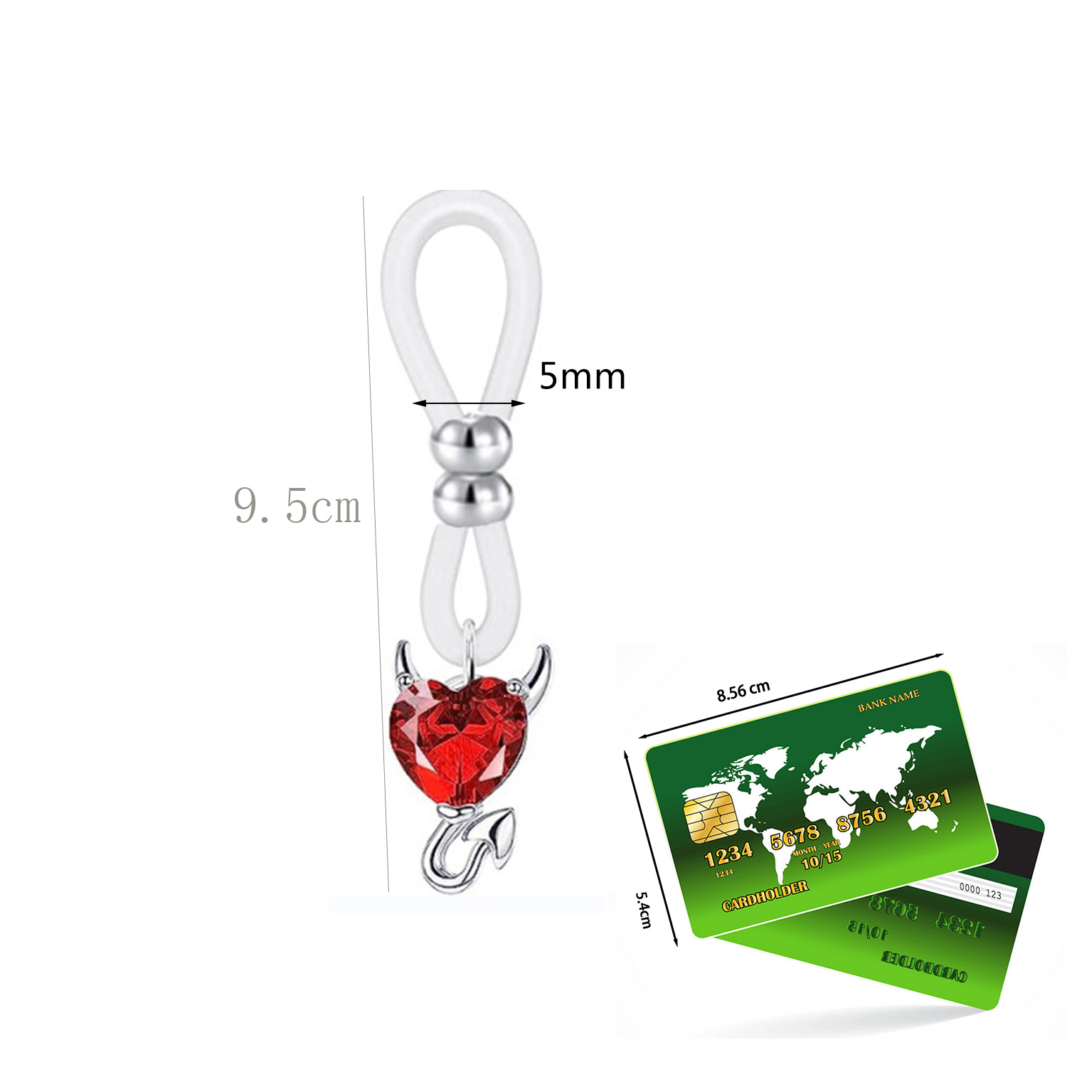 ห่วงเจาะหัวนมปลอมรูปหัวใจและผี - Body Jewelry Nipple Rings บทวิจารณ์และราคา