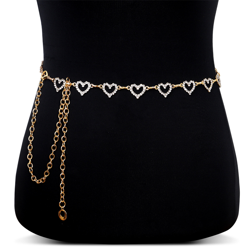 เข็มขัดคาดเอวรูปหัวใจประดับเพช - Body Jewelry By The Chain Gang บทวิจารณ์และราคา