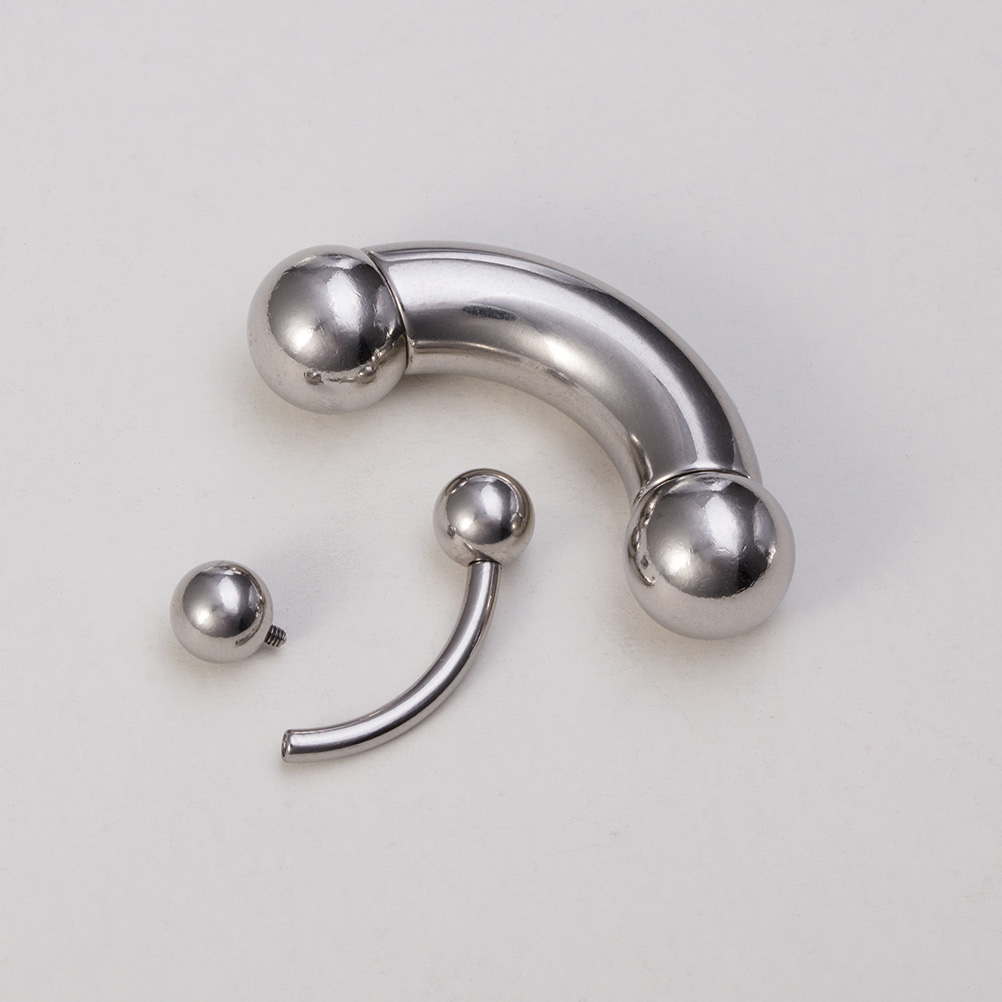 1Pc ขนาดใหญ่ผ่าตัดคิ้วเหล็กผ่า - Eyebrow Curved Barbell บทวิจารณ์และราคา