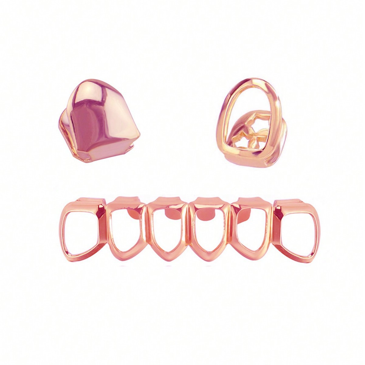 ฟันปลอมฮิปฮอปแบบแบน 6 รู ลดราค - Body Jewelry Hot บทวิจารณ์และราคา