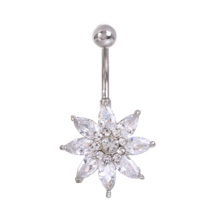 สแตนเลสสตีลคริสตัลคริสตัล Cz แ - Body Jewelry Hot บทวิจารณ์และราคา