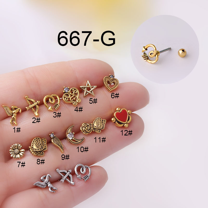 ต่างหูแบบเกลียว สไตล์วินเทจ ย้ - Body Jewelry Hot บทวิจารณ์และราคา