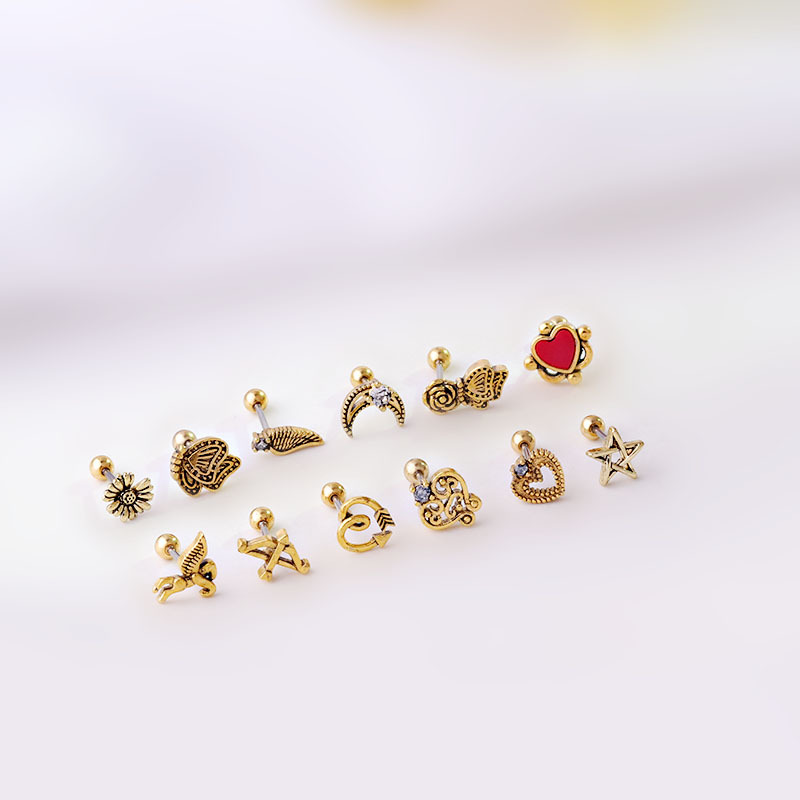 ต่างหูแบบเกลียว สไตล์วินเทจ ย้ - Body Jewelry Hot บทวิจารณ์และราคา