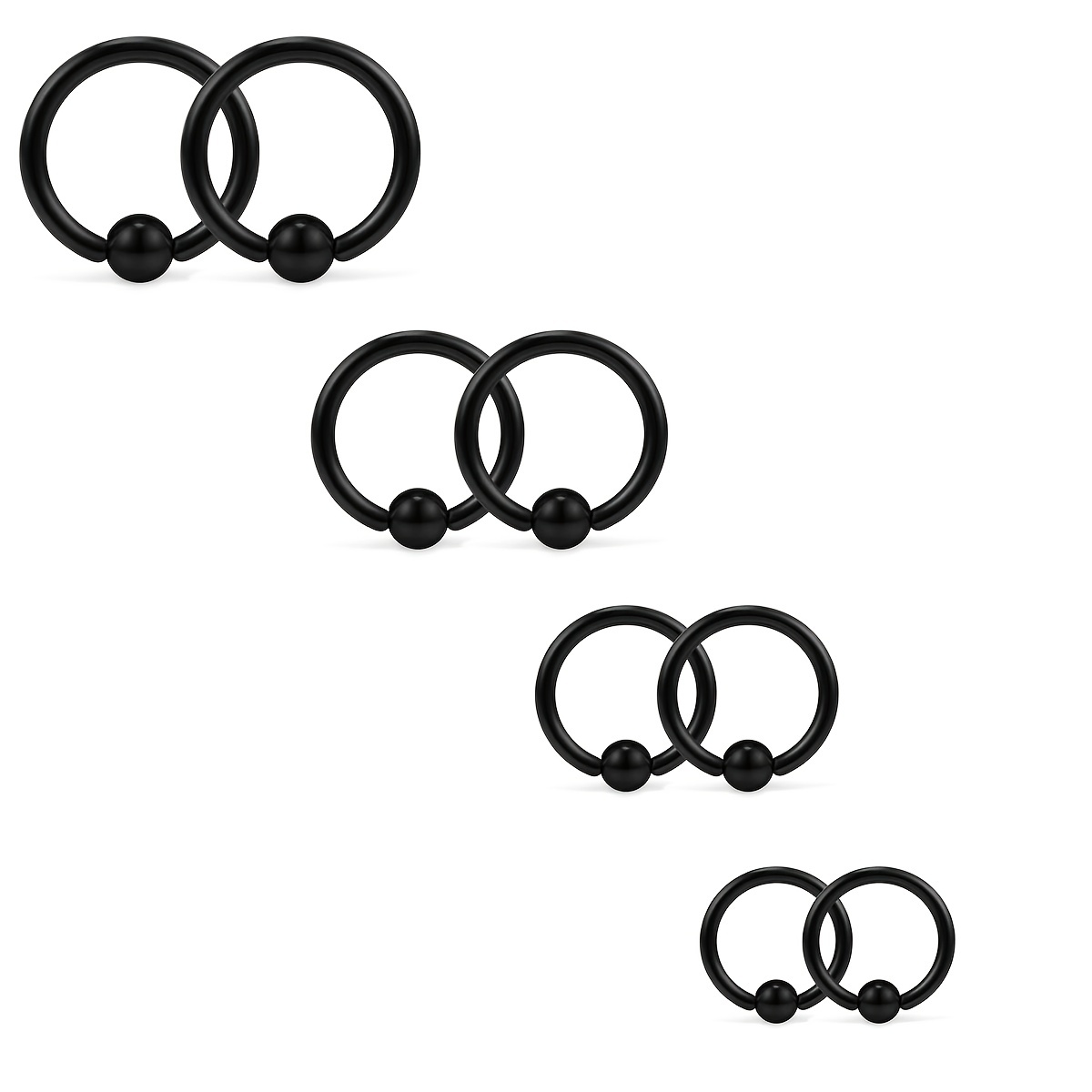 สองชิ้นสวมเกือกม้าหัวเข็มขัดลู - Body Jewelry Nipple Rings บทวิจารณ์และราคา