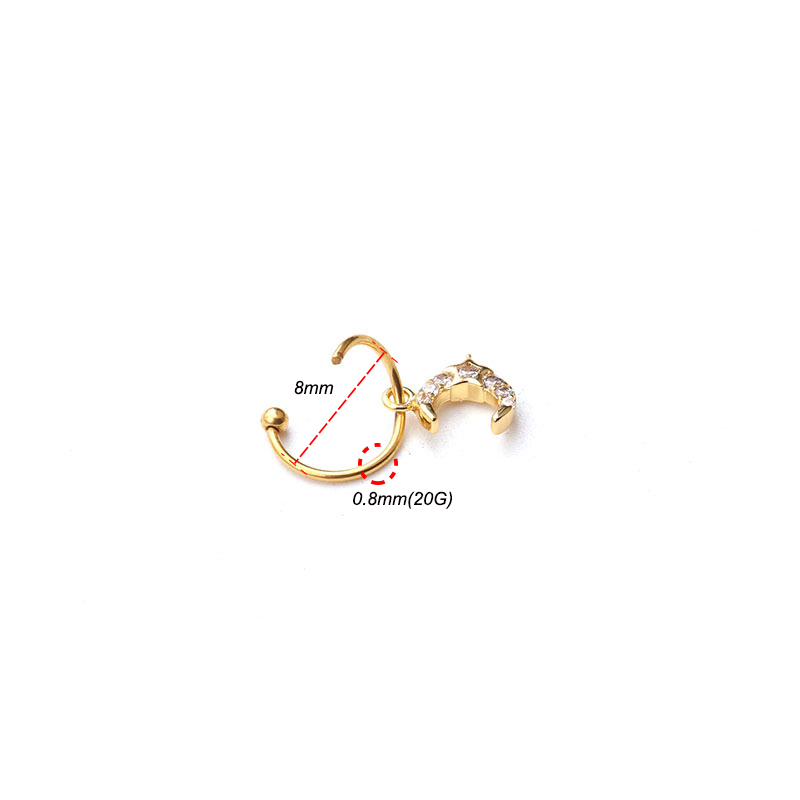 1Pc UniversalแหวนHoop EarringT - Body Jewelry Universe บทวิจารณ์และราคา