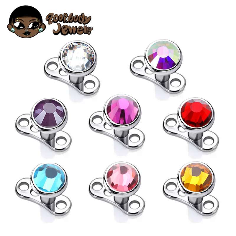 G23 ไทเทเนียมเจาะ Micro Dermal - Body Jewelry Dermal บทวิจารณ์และราคา