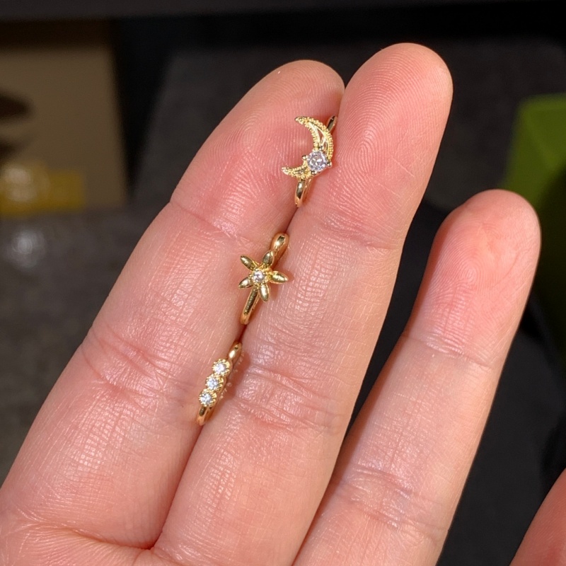 ชุดคลิปหนีบจมูกสไตล์เรโทร 3 ชิ - Body Jewelry Nose Ring บทวิจารณ์และราคา