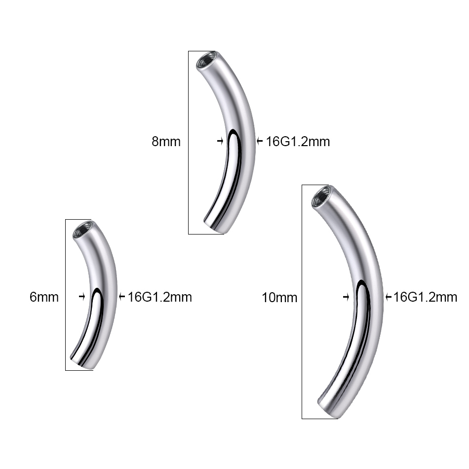 10 ชิ้น/เซ็ต G23 ไทเทเนียมเกลี - Eyebrow Curved Barbell บทวิจารณ์และราคา