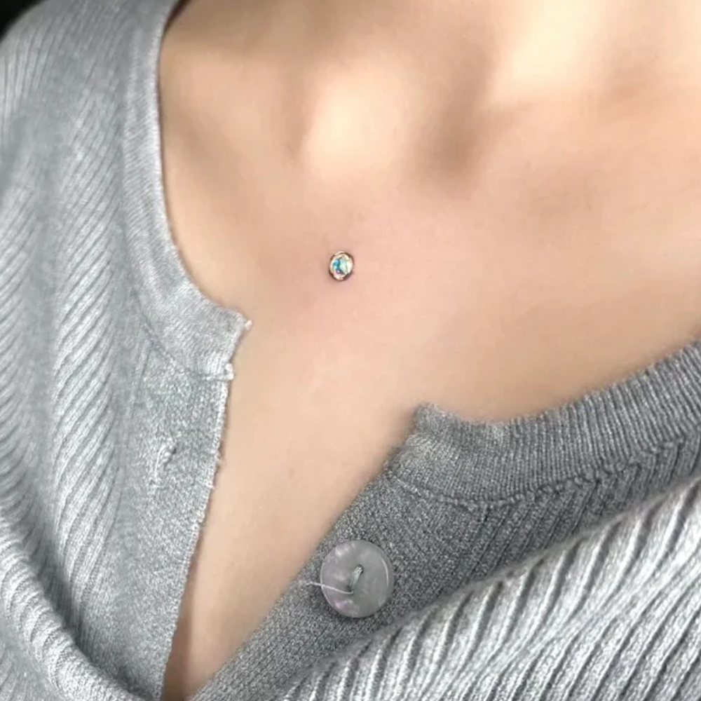 เจาะพื้นผิวเหล็กเจาะผิวหนัง mi - Body Jewelry Dermal บทวิจารณ์และราคา