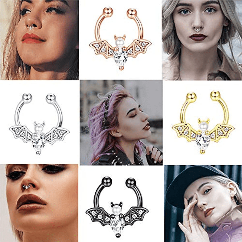 EVISPOL น่ารักฮาโลวีนค้างคาว F - Body Jewelry Nose Ring บทวิจารณ์และราคา